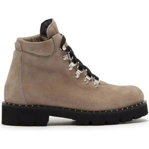 NEW Montelliana 1965 Bluma Ash Grey Tan Leather Lace Up Boot Size 42